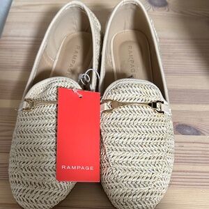 Rampage Women's Tan Woven Loafers